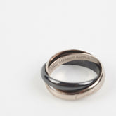 Cartier Trinity Ring In Ceramic Size 61
